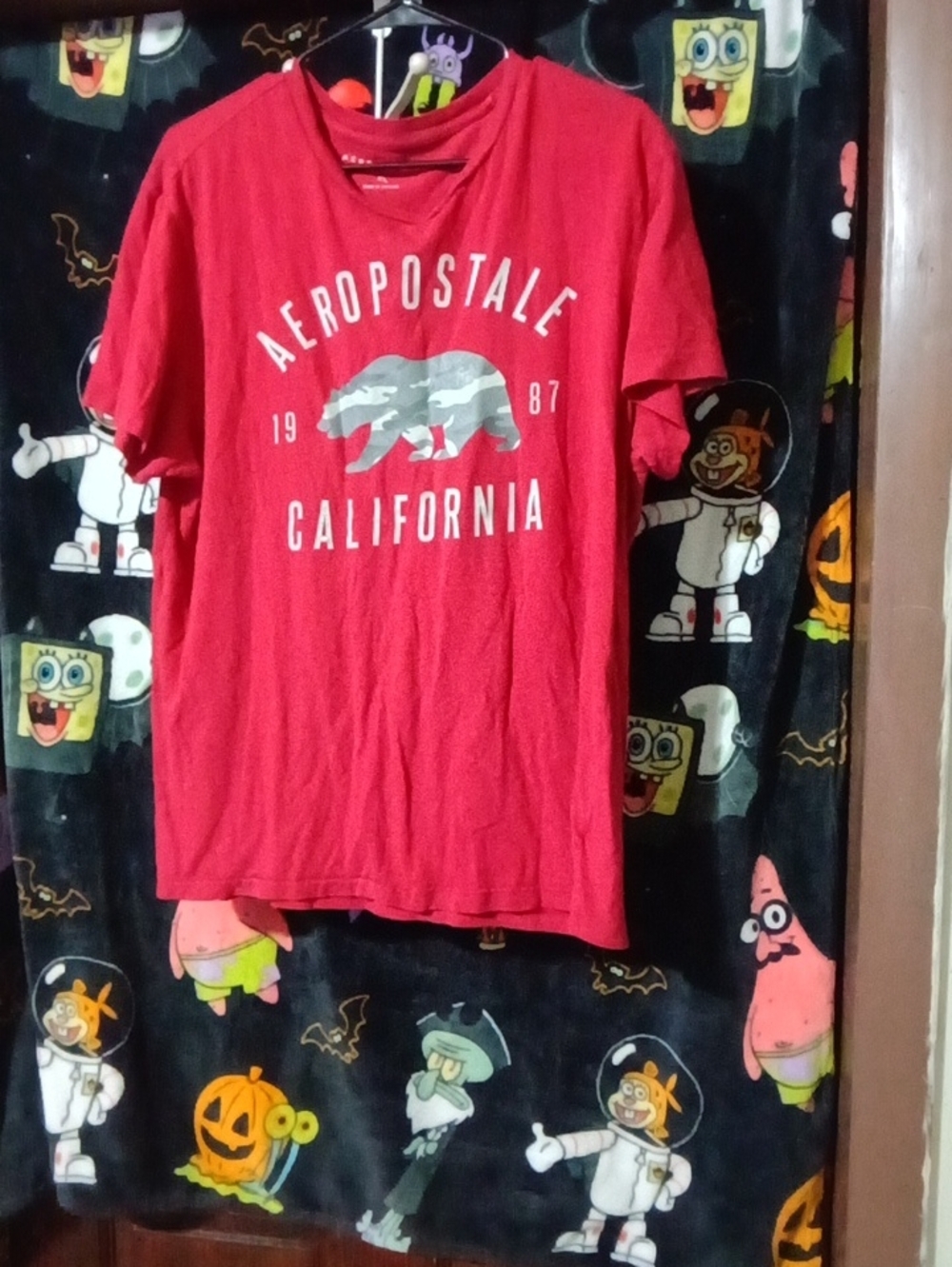Aeropostale Red California Bear Graphic Tee